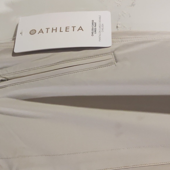 Athleta Chelsea Cargo Lined Pants NW T Size 12 - Picture 6 of 10